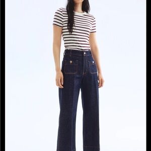 H&M Dark Blue Flare Jeans